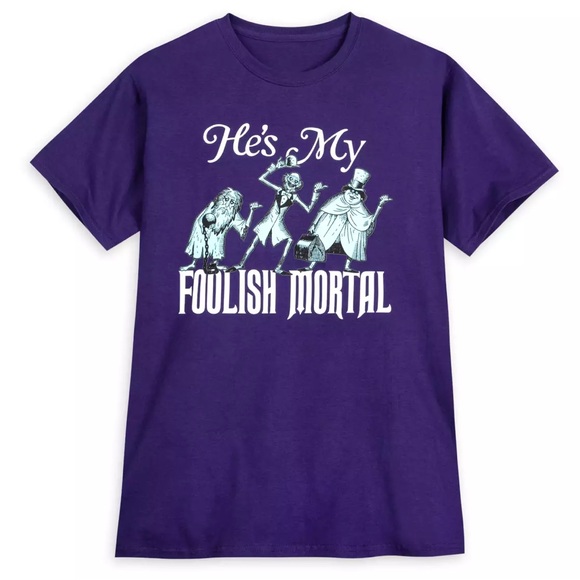 Disney Tops - Disneys haunted mansion purple T-shirt